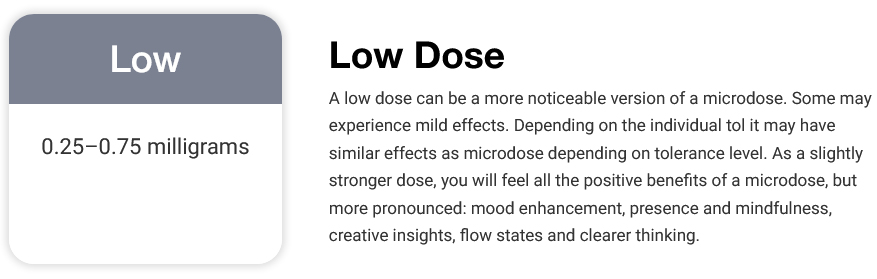 low dose