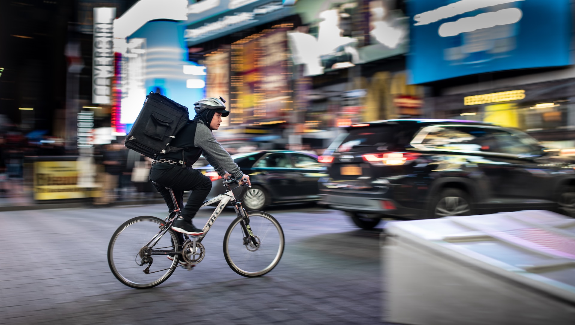 man riding bicycle